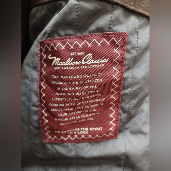 Marlboro Classics Vintage GUC Fully Lined Dark Brown Jacket Size EU 52 - Picture 10 of 16